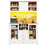 KÜCHENSCHRANK 120x40x188Cm LED 4 Türen Landhausstil - Multicolor, Glas (120/188/40cm) - FLIEKS