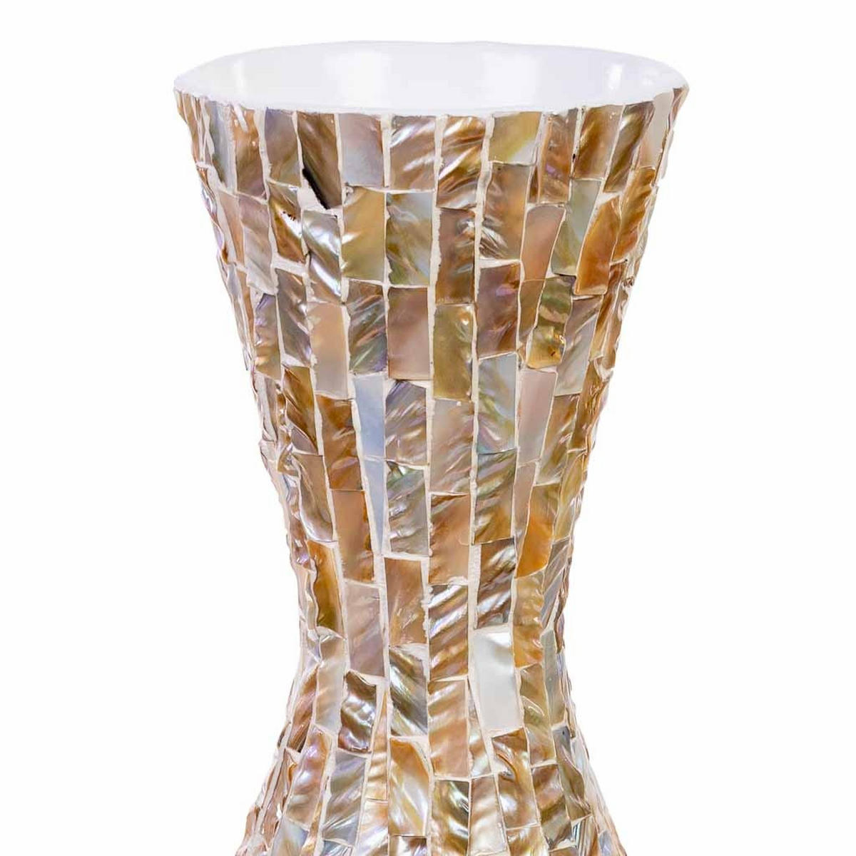 VASE aus Holz, braun, 28x91cm - Bronzefarben, Holz (91cm) - Wanderlust