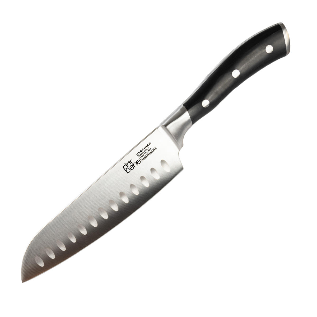 SANTOKUMESSER C-Series ABS Griff 33cm - Alufarben, Metall (33cm) - DarBene