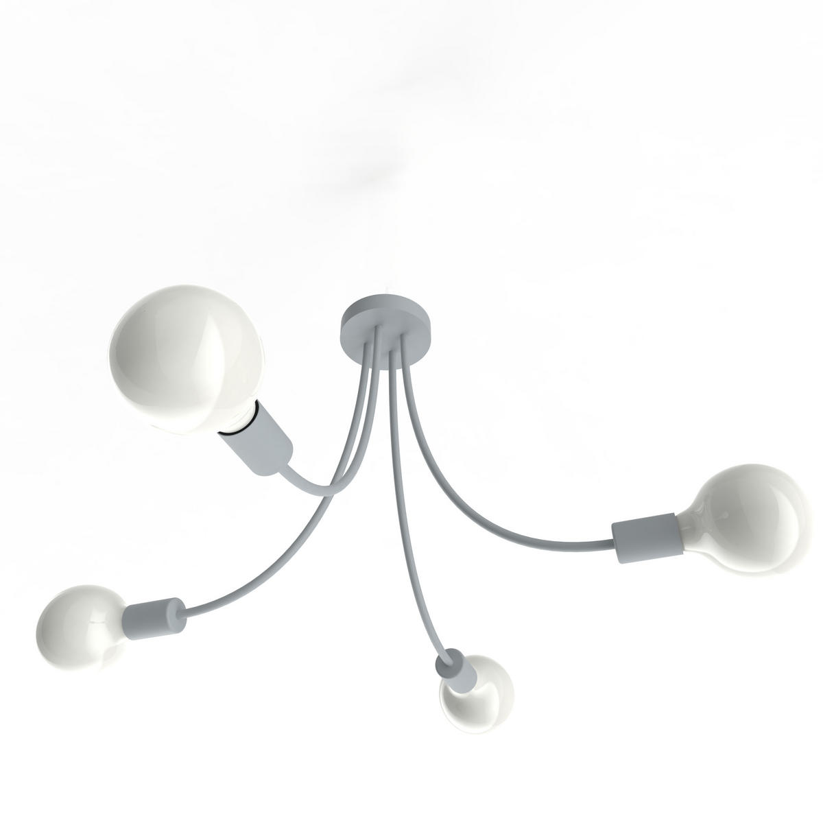 DECKENLEUCHTE - Grau, Metall (60/60/40cm) - Lumicom