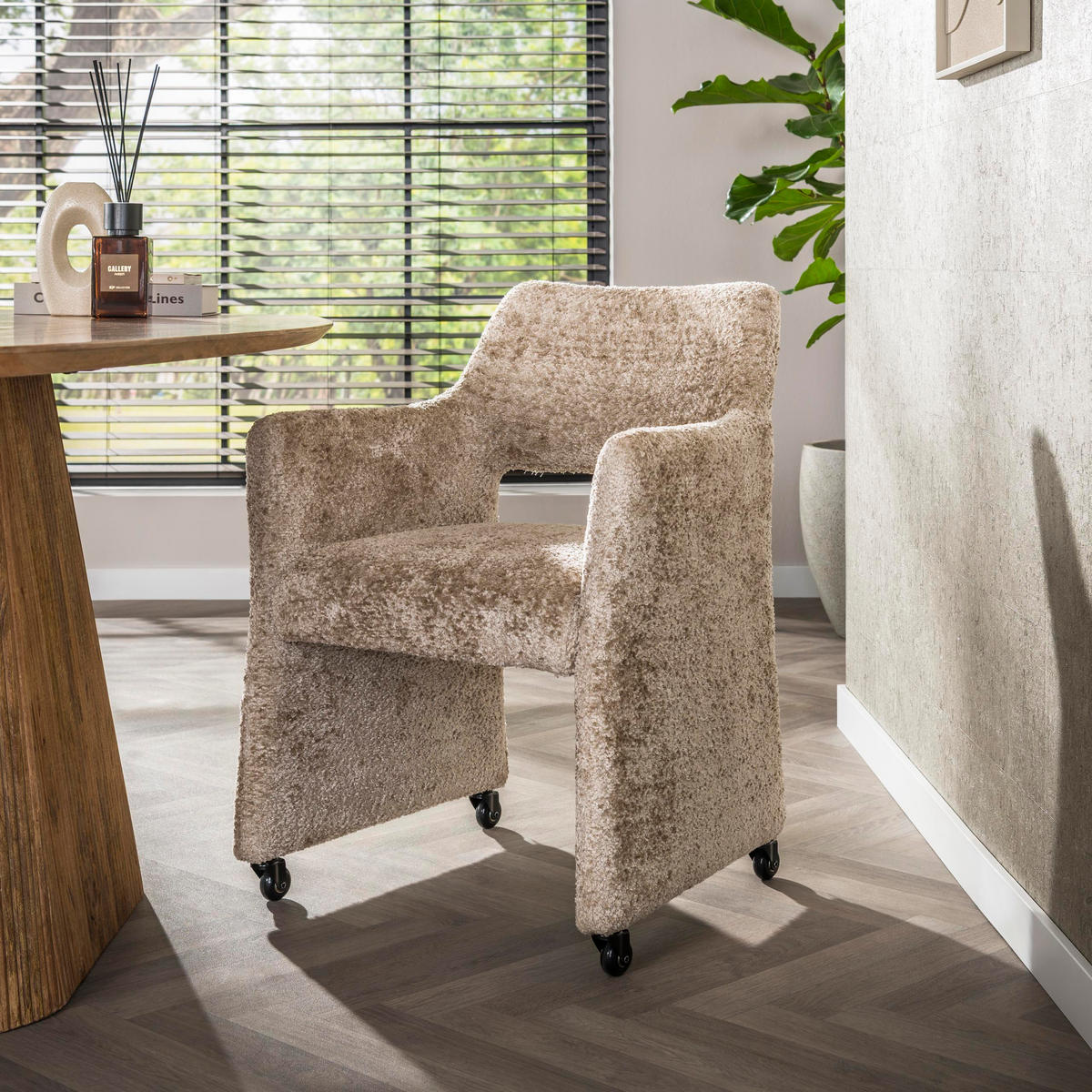 SESSEL Forma - Beige - 64/61/82 cm - 2er-Set - Beige, Textil (61/82/64cm) - Hoyz Collection