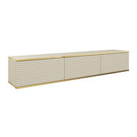 TV-LOWBOARD Beige POLO Hängend MDF Gerillt 175 cm 175x32x30 cm - Beige, Holzwerkstoff (175/30/32cm) - Sepro Meble