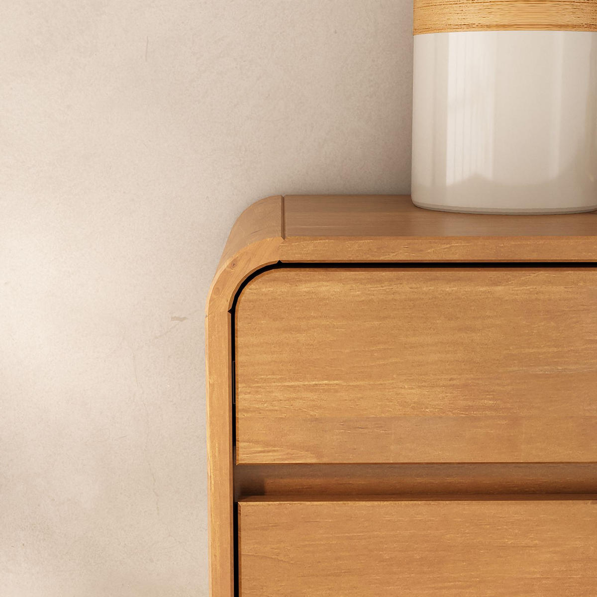 SCHUHKIPPER NAEL - Eichefarben, Holz (80/114/30cm) - IDIMEX