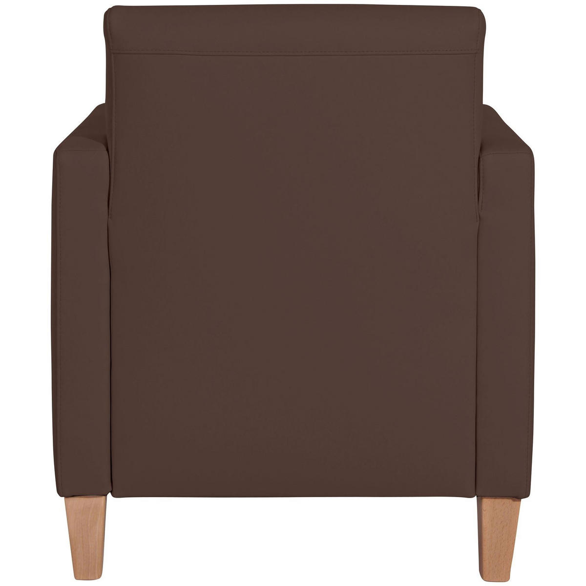 SESSEL Karol Bezug Kunstleder Buche natur / braun - Braun, Kunststoff (71/81/70cm) - 58aufmkessel