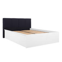 BOXSPRING POSTEL 140/200 Edwin Bílá a černá - bílá, kompozitní dřevo (140/200cm) - Petits-meubles