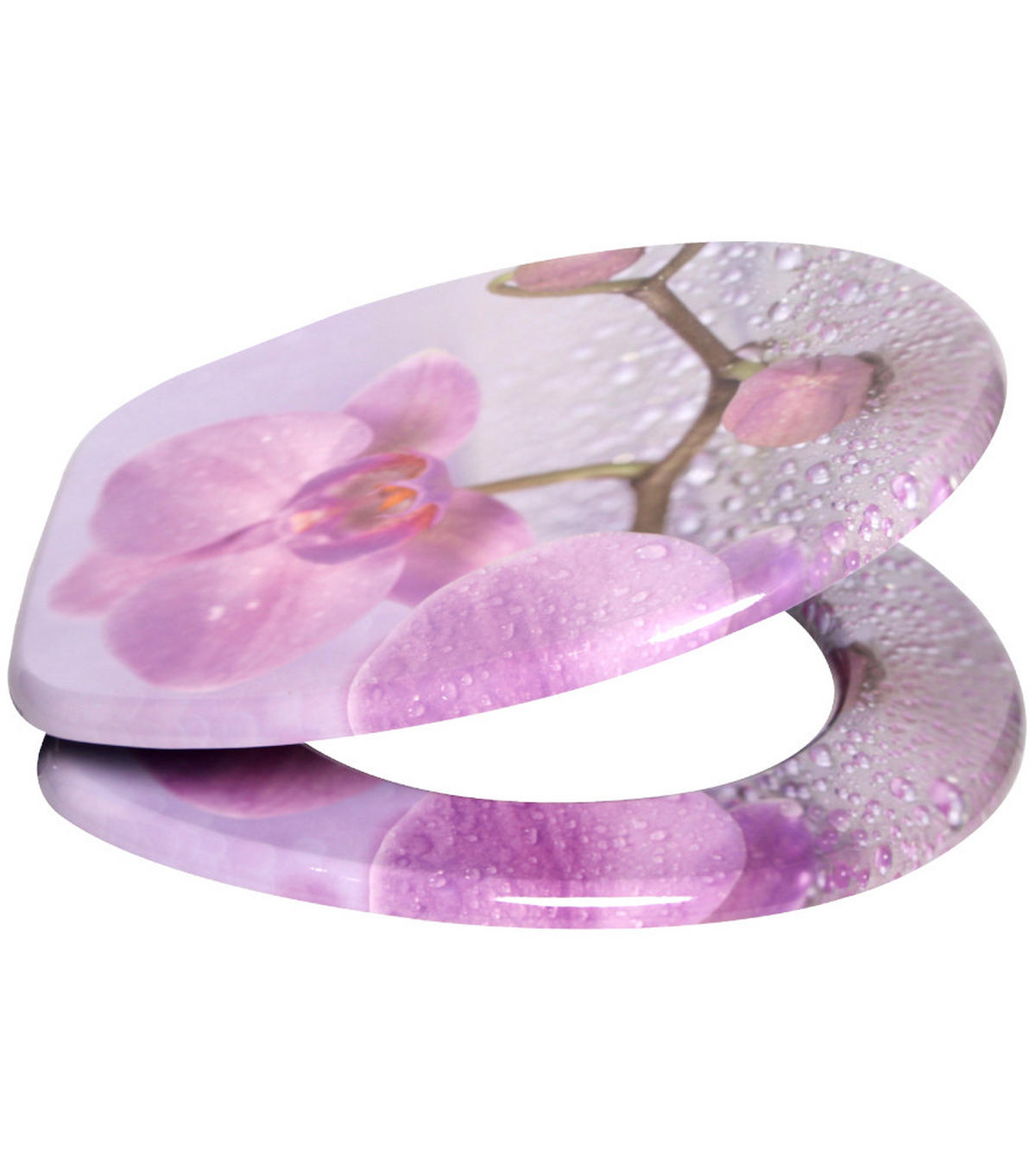 WC-SITZ Blooming - Hellrosa, Holzwerkstoff (38/6/47cm) - Sanilo