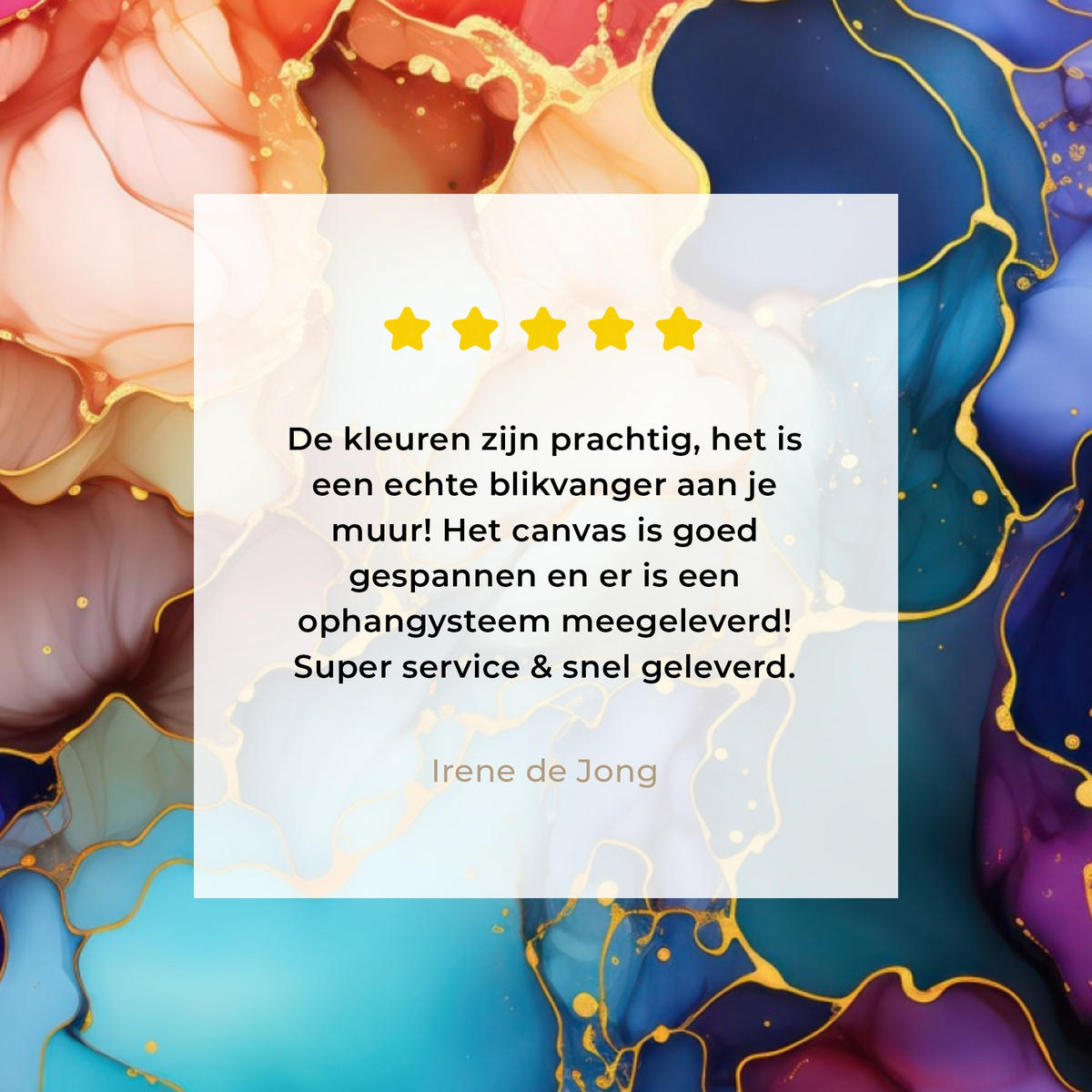 LEINWANDBILD Marmor - Bunt - Abstrakt Wandbild Wohnzimmer 50x50 cm - Multicolor, Textil (50/50cm) - MuchoWow