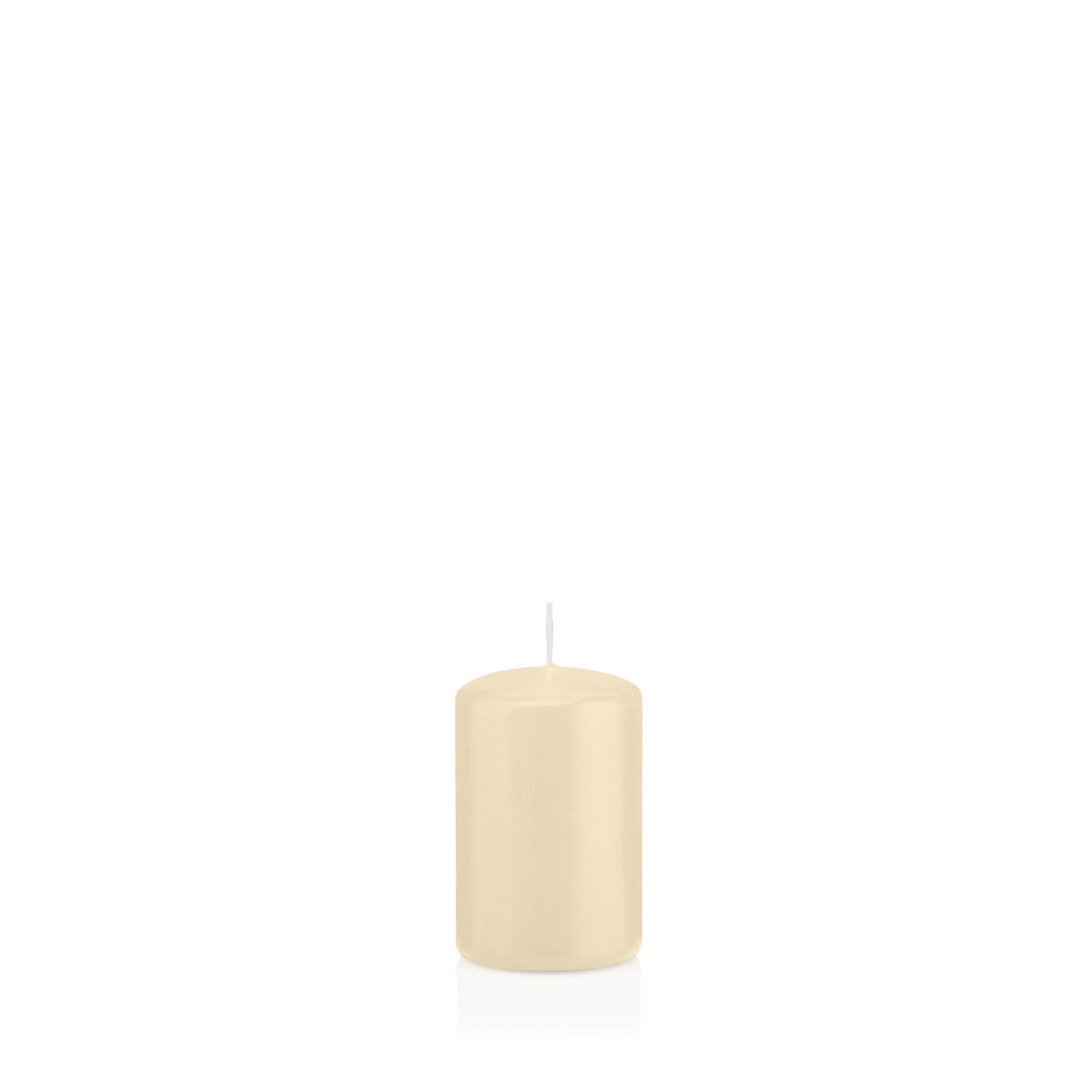 STUMPENKERZEN Bisquit Ø 48 x 80 mm, 24 Stück - Beige, Paraffin (5/8cm) - Wiedemann Kerzen
