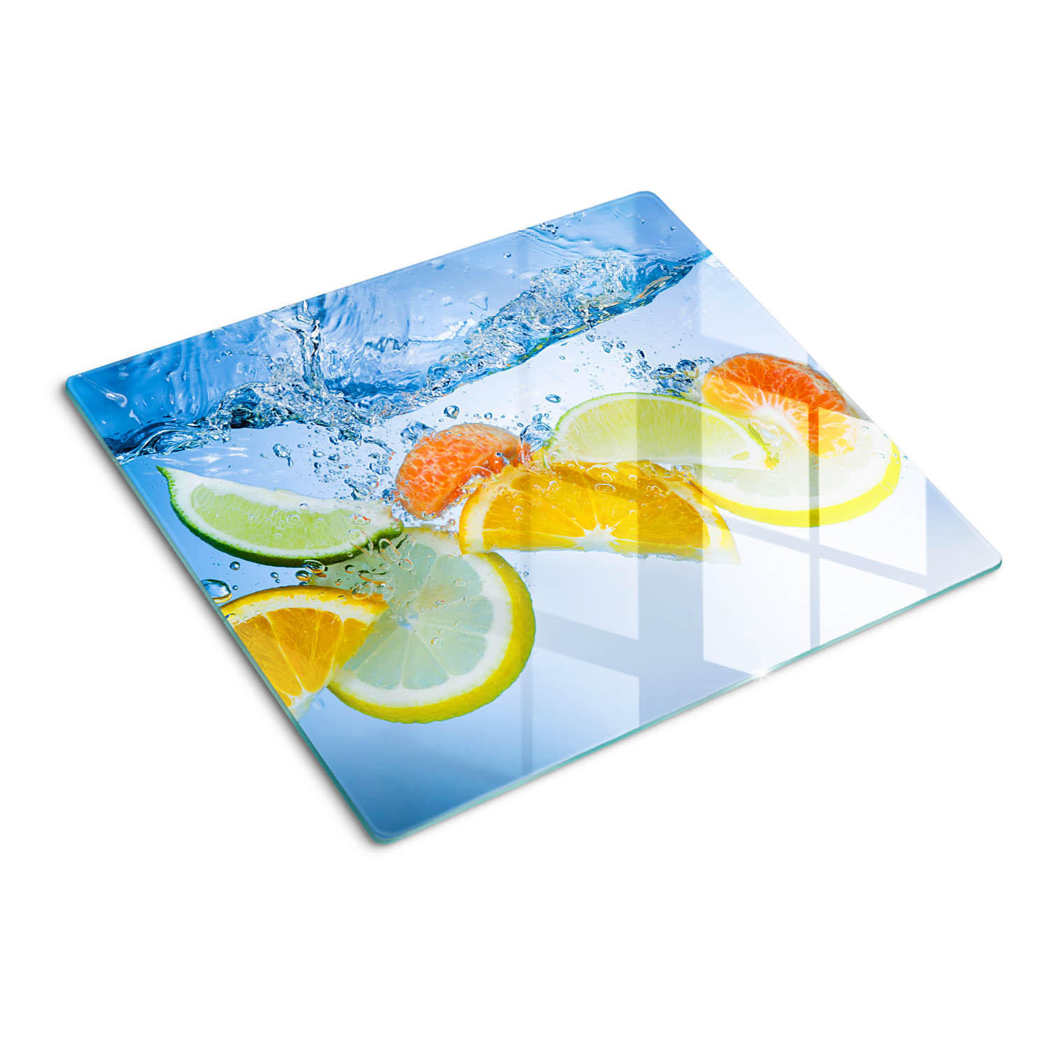 GLASPLATTE 60x52 cm Zitruswasser - Gelb, Glas (60/0.4/52cm) - TULUP