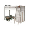 KINDERZIMMER Set Kariotta 1 Holzwerkstoff + Massivholz Weiß/Buche - Weiß, Holz (210/160/110cm) - 58aufmkessel