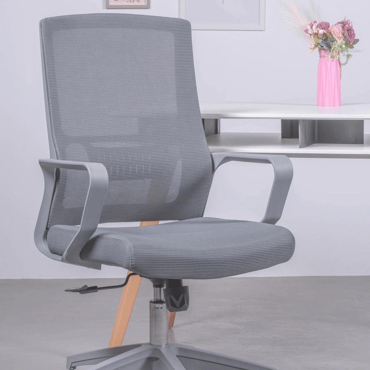 BÜROSTUHL Textil Dunkelgrau - Dunkelgrau, Textil (60/100/58cm) - Nest Dream