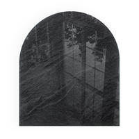 GLASPLATTE für Kamin 80x70 cm - Schwarz, Glas (80/70/0.4cm) - TULUP