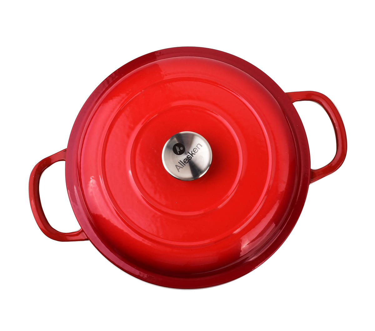 BRATPFANNE Rodeluxe Rot 26/26/11 cm Metall - Rot, Metall (26cm) - Mondex