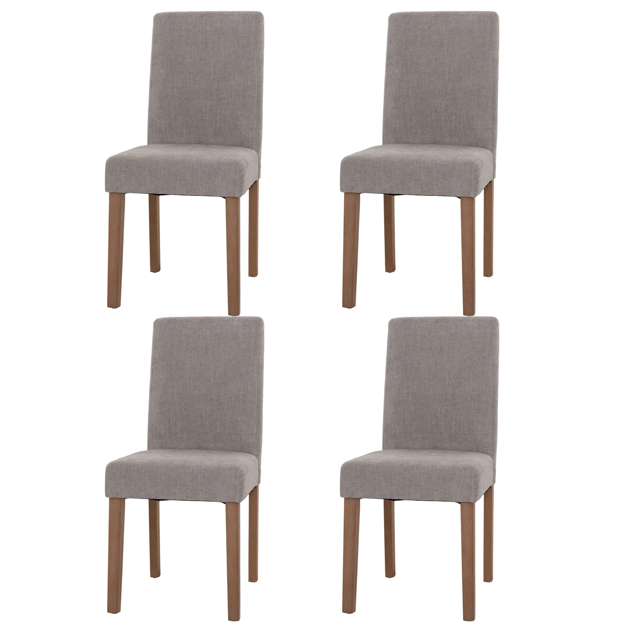 ESSZIMMERSTUHL Hellgrau 4er-Set - Hellgrau, Textil (42/90/50cm) - MCW