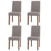 ESSZIMMERSTUHL Hellgrau 4er-Set - Hellgrau, Textil (42/90/50cm) - MCW