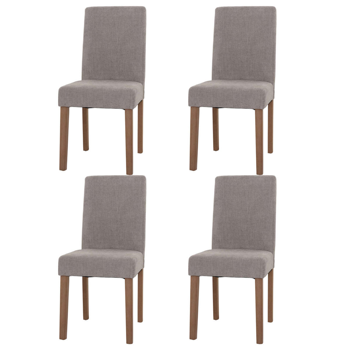 ESSZIMMERSTUHL Hellgrau 4er-Set - Hellgrau, Textil (42/90/50cm) - MCW