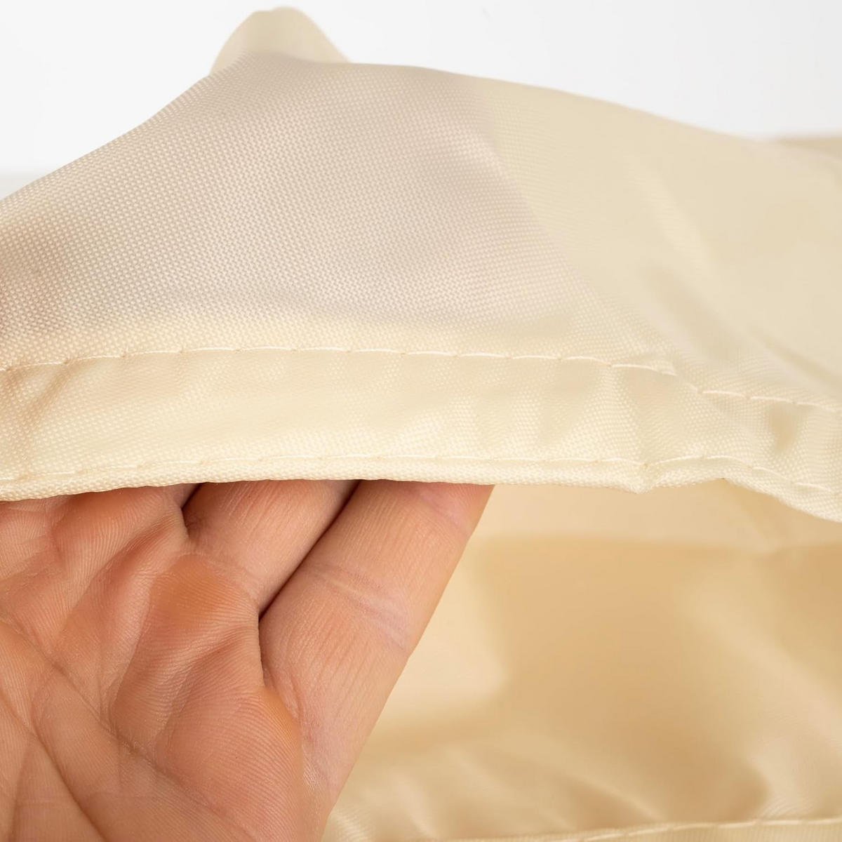 SONNENSEGEL Dreieck 4x4x4m Beige Wasserdicht UV-Schutz - Gelb, Textil (400/400cm) - Weltevree