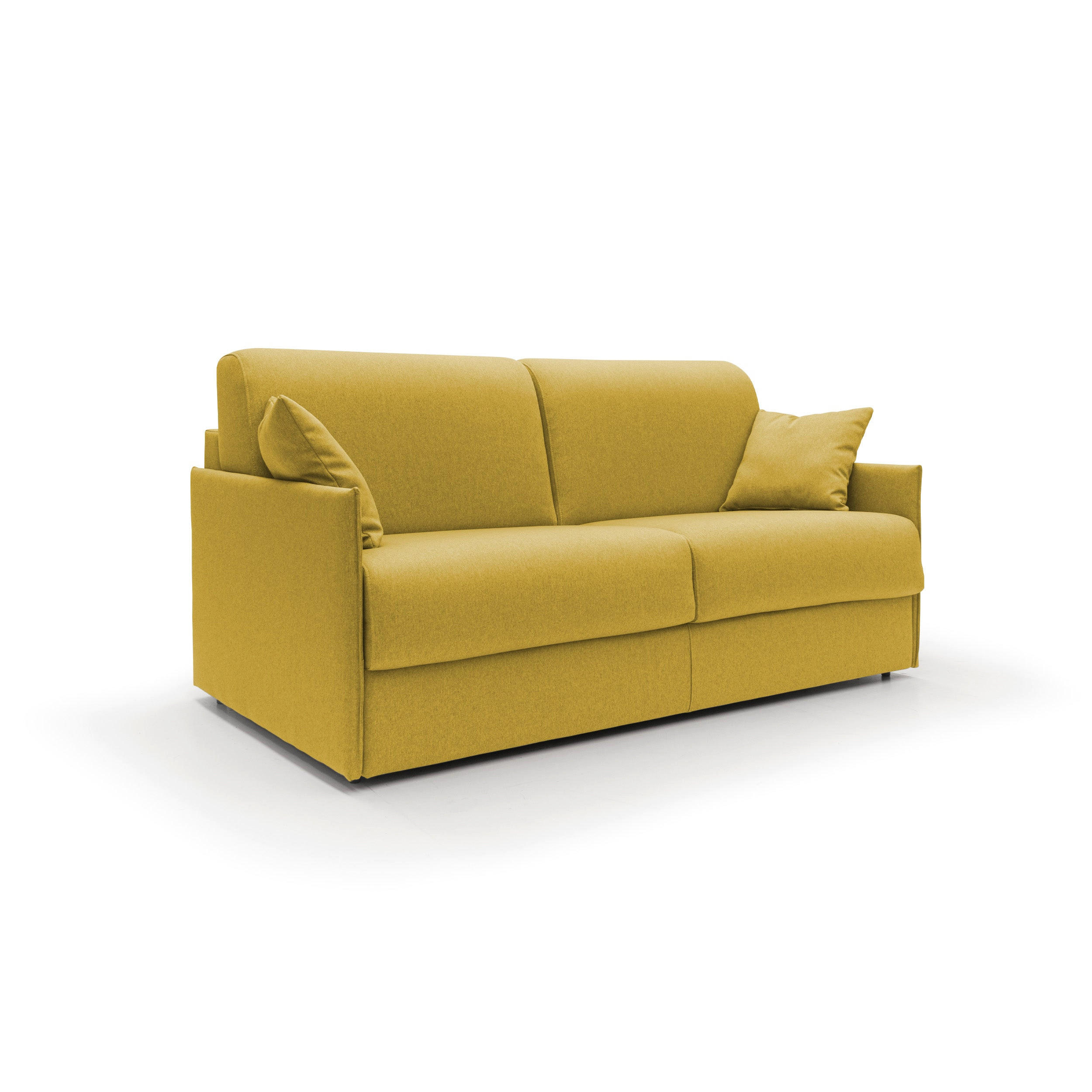 SCHLAFSOFA Evans - Gelb, Textil (149/90/96cm) - Divani.store