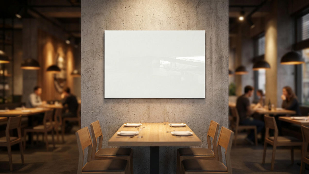 GLASBOARD - Weiß CLASSIC WHITE 90x60cm - Weiß, Glas (90/60/0.7cm) - ALLboards