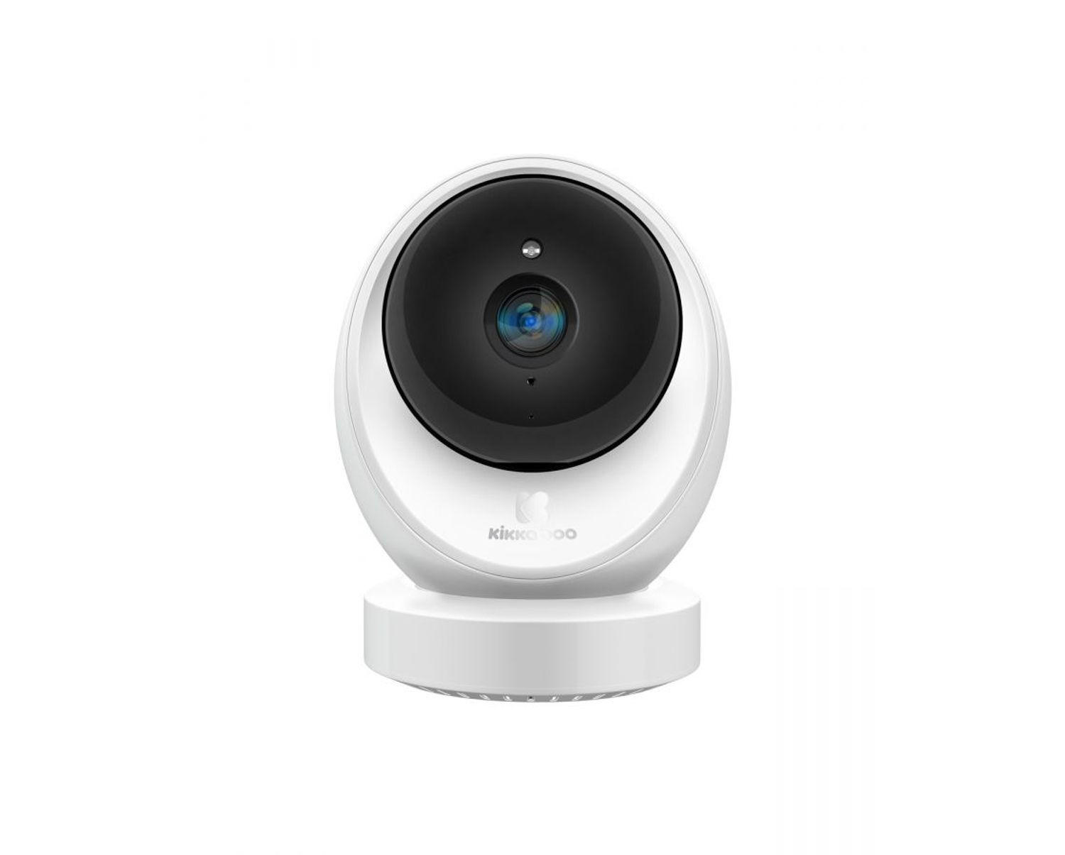BABYPHONE Lua weiß 360° Drehung, Wi-Fi/Lan Kamera, Nachtsicht - Weiß, Kunststoff - Kikka boo