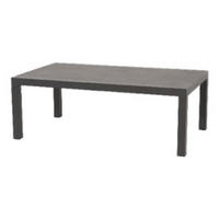 GARTENTISCH Down - Grau - 120/70/43 cm - Grau, Metall (120/70/43cm) - Lesli Living