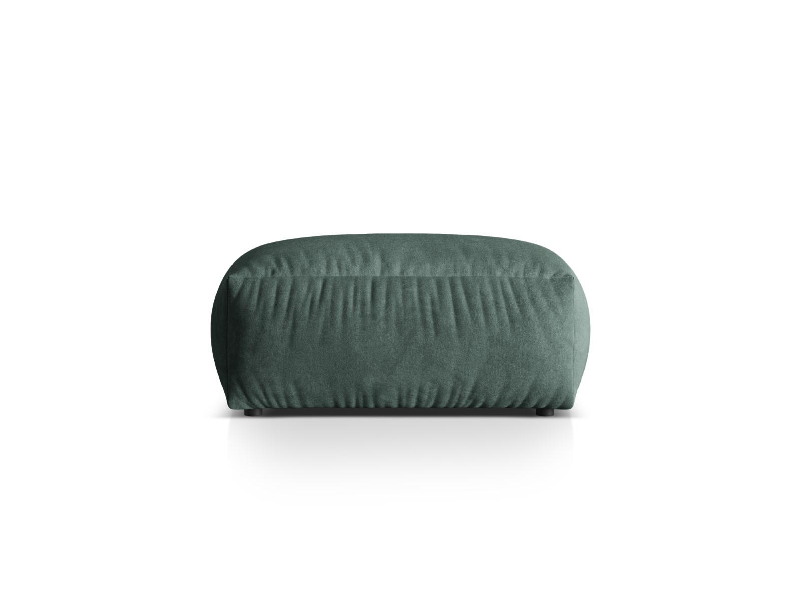POUF Martina aus Samt petrol - Salbeigrün, Textil (65/44/95cm) - Micadoni