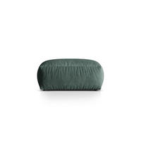 POUF Martina aus Samt petrol - Salbeigrün, Textil (106/44/106cm) - Micadoni