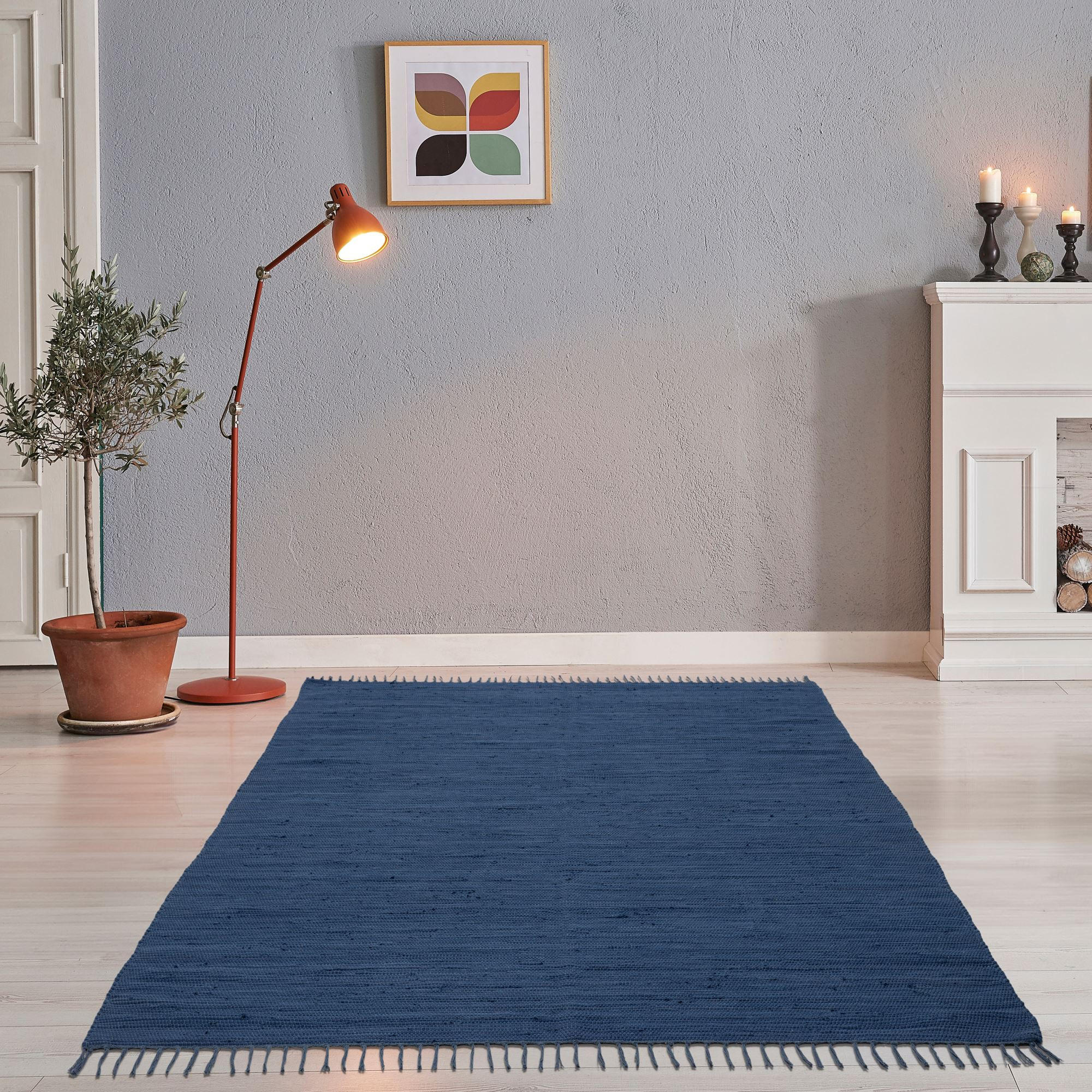 FLECKERLTEPPICH Chindi 90x160 cm - Blau, Textil (90/160cm) - Rug and Roll