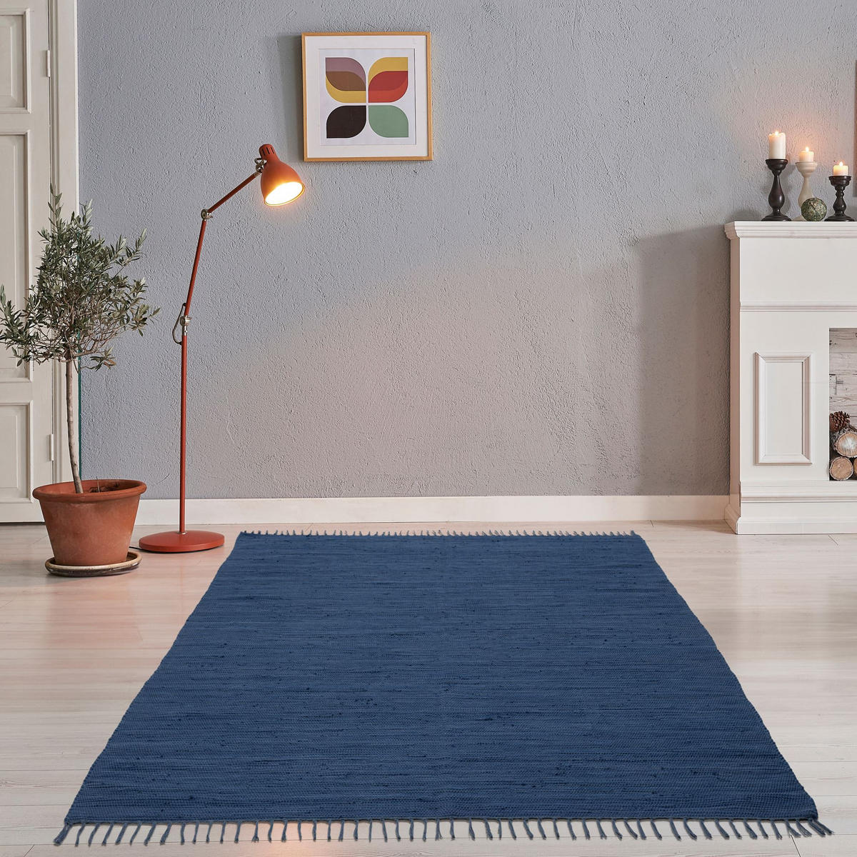 FLECKERLTEPPICH Chindi 70x140 cm - Blau, Textil (70/140cm) - Rug and Roll