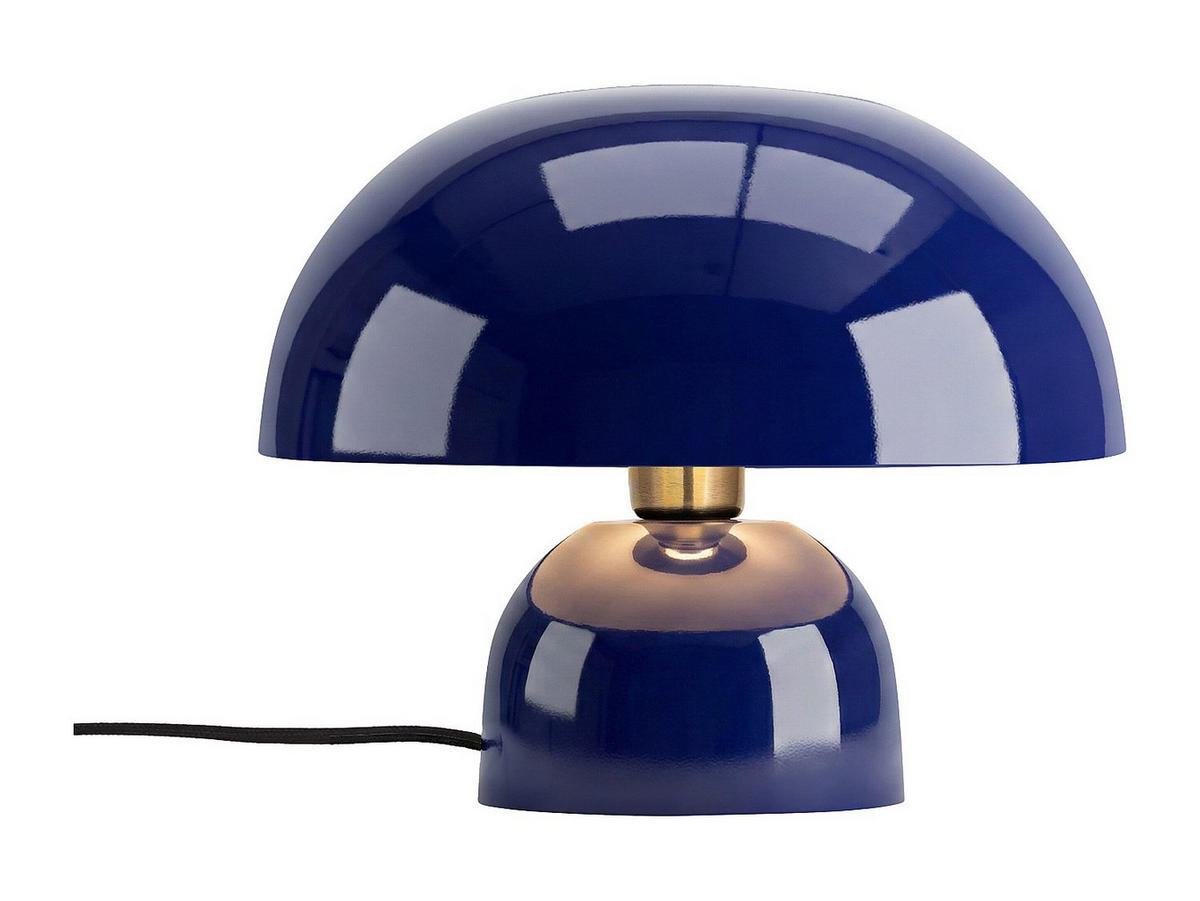 TISCHLAMPE - 31 x 31 - metall - blau Sidney - Blau, Metall (31/31/25cm) - Vente-Unique