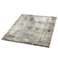 TISCHPLATTE 50x50 cm – Rohstruktur - Braun, Glas (50/50/0.4cm) - Wallfluent