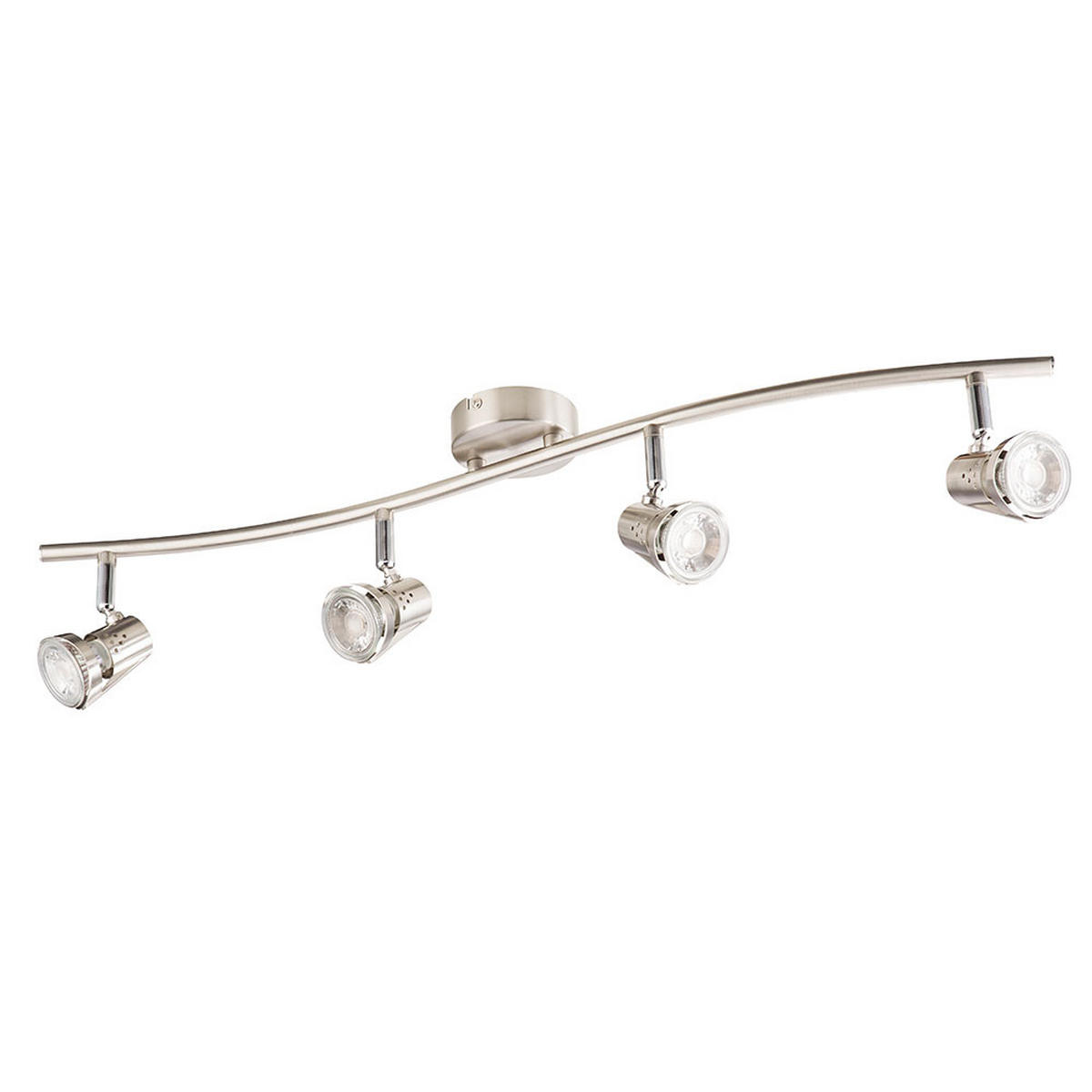 LED DECKENLEUCHTE Chrom Silber - Silberfarben, Glas (70/8.5/15cm) - Globo Lighting