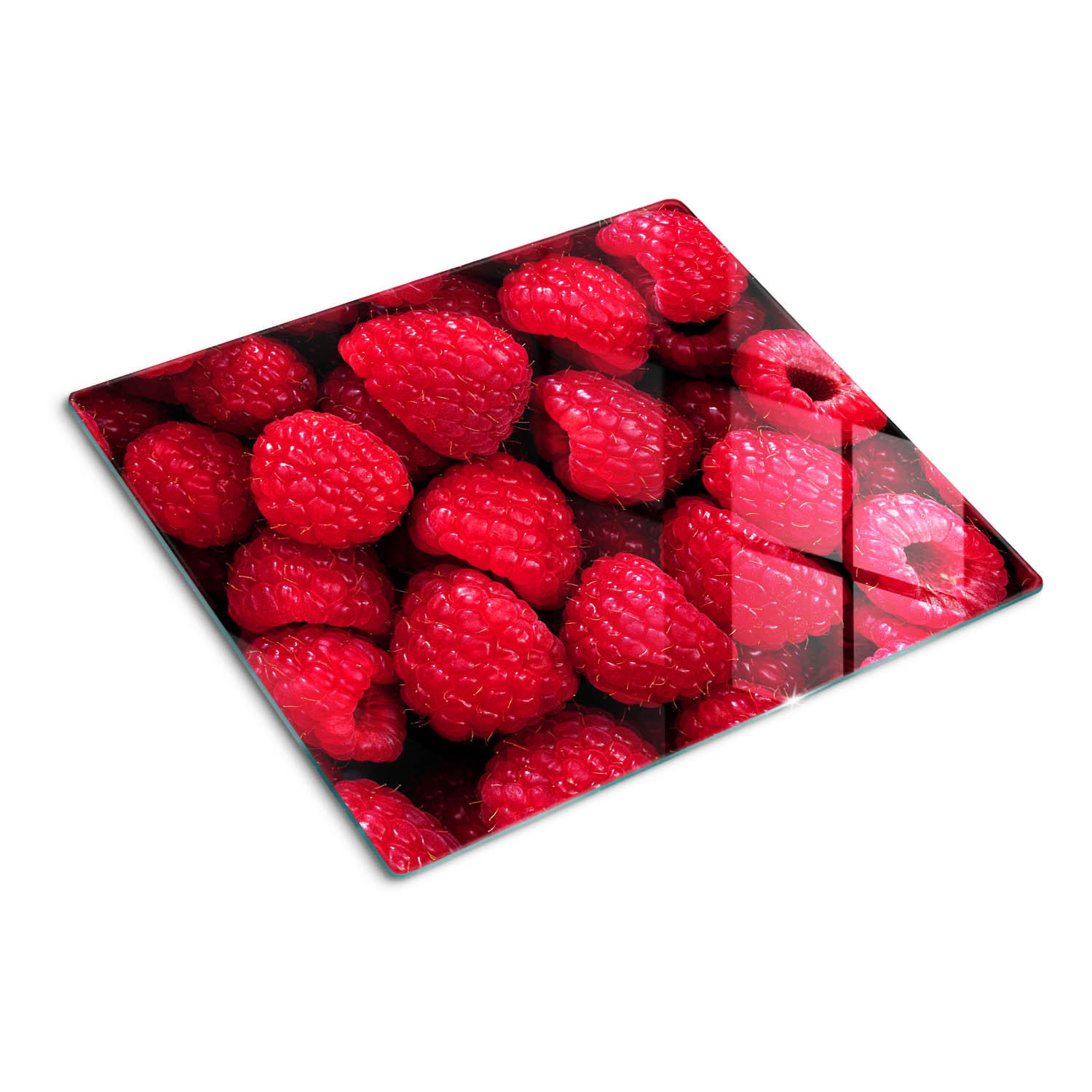 GLASPLATTE 60x52 cm Himbeeren - Rot, Glas (60/0.4/52cm) - TULUP