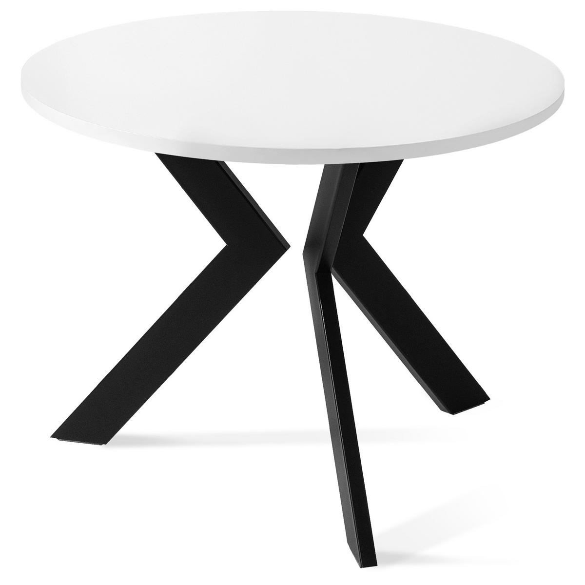 COUCHTISCH LARDA Kaffeetisch - Weiß, Holzwerkstoff/Metall (65/65/51cm) - KONSIMO®