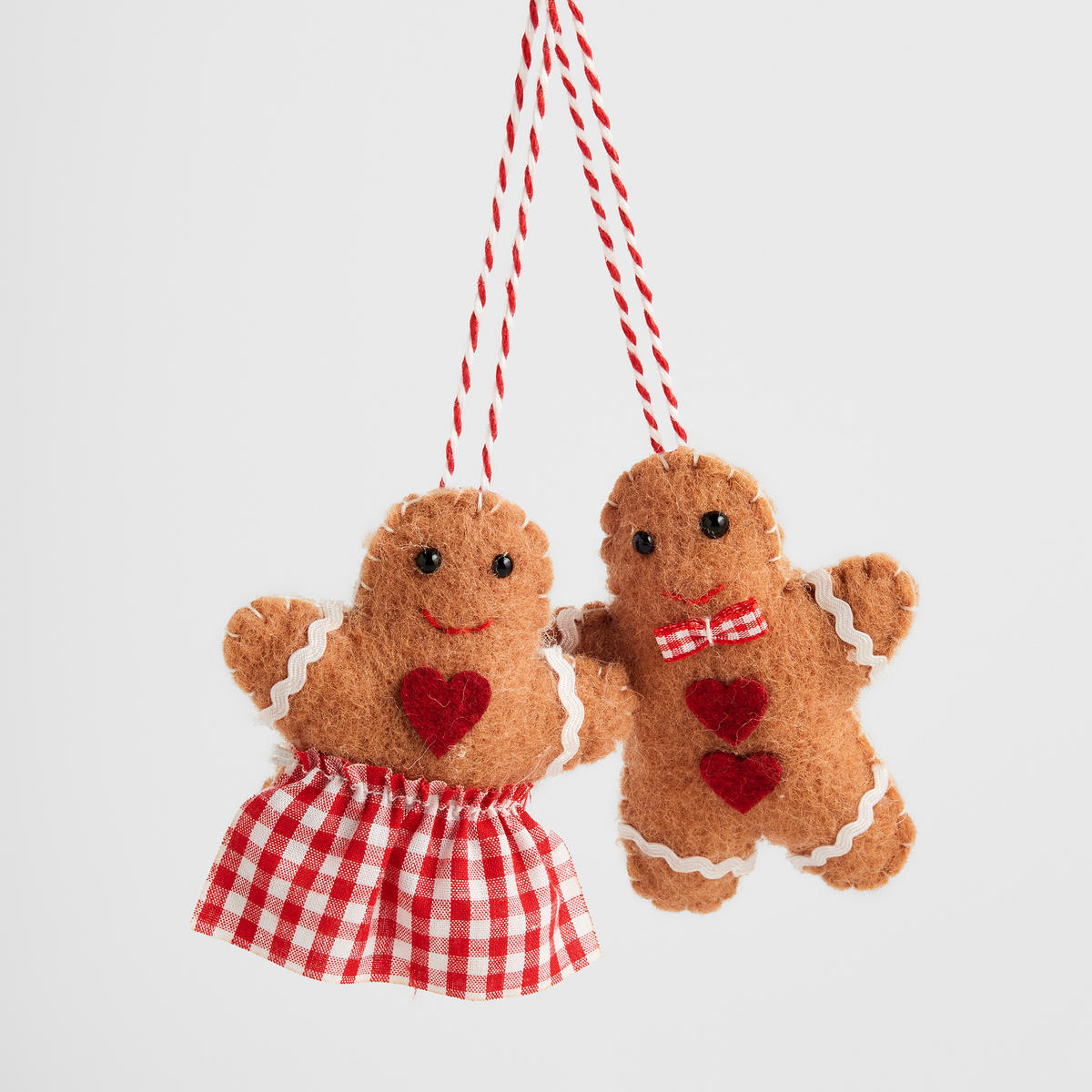 WANDDEKORATION Bakerisy, Braun, 3.5 x 8 x 10 cm, Dekorative Weihnachtsdeko - Braun, Textil (8/3.5/10cm) - home&you