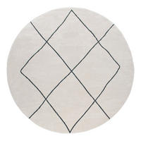 KURZFLORTEPPICH 120/120 cm Haral 787 - Weiß, Kunststoff (120/120cm) - Paco Home