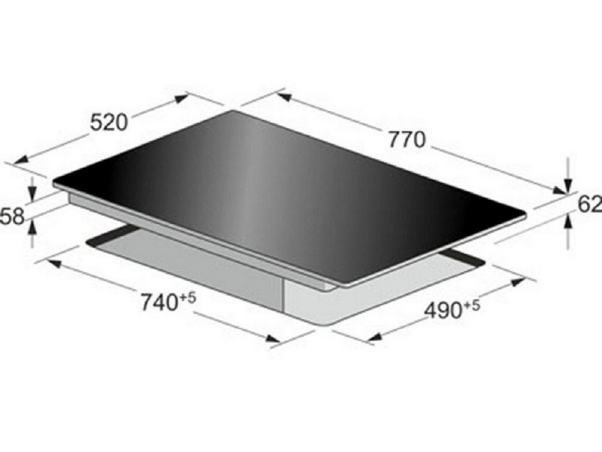ELEKTRO Einbau Backofen 60 cm EH 6355 RotEm + KCT 7797FiRotEm Induktionskochfeld,77cm Rot - Rot, Metall (59.4/59.4/57.5cm) - Kaiser Küchengeräte