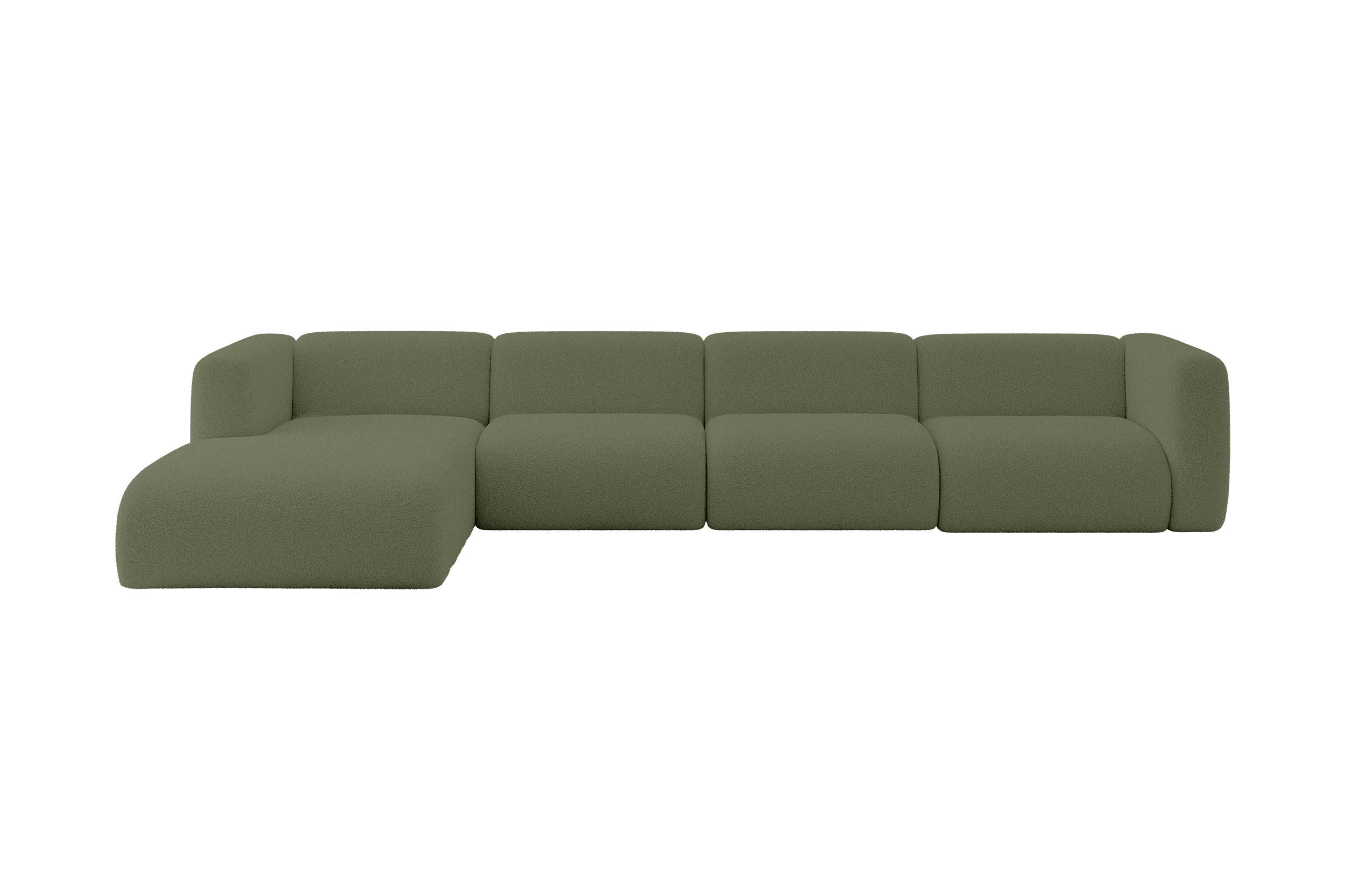 Altdecor Ecksofa Olivgrün 409x179 cm