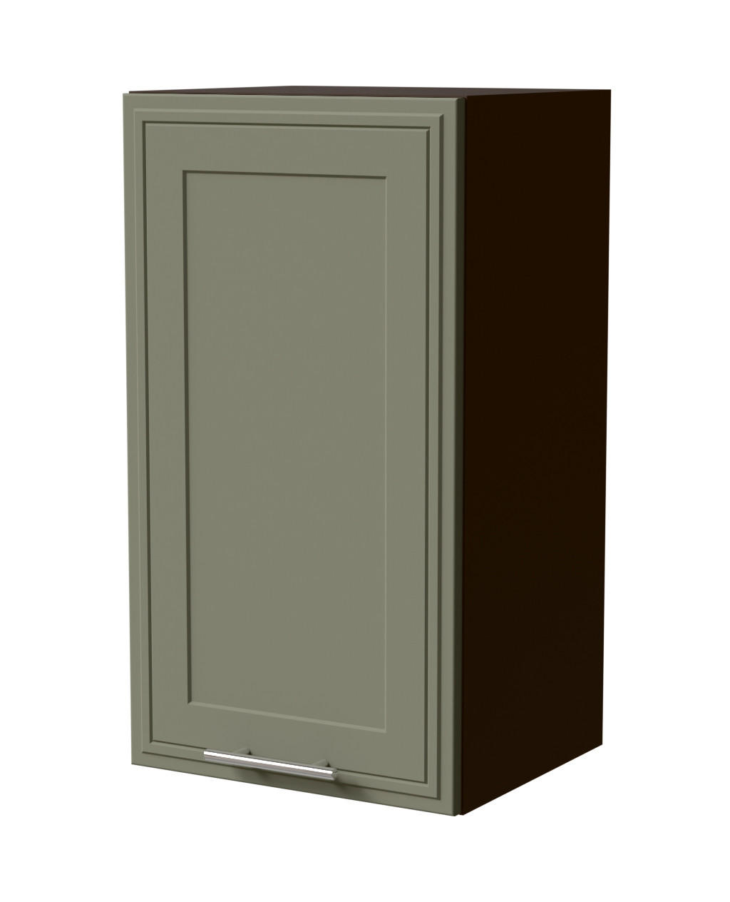 HÄNGESCHRANK Salo W2/40 Lava / Reed Green Matt 40 / 32,5 / 72cm - Dunkelgrau/Grün, Holz/Holzwerkstoff (40/72/32.5cm) - Feldmann-Wohnen