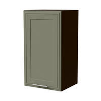 HÄNGESCHRANK Salo W2/40 Lava / Reed Green Matt 40 / 32,5 / 72cm - Dunkelgrau/Grün, Holz/Holzwerkstoff (40/72/32.5cm) - Feldmann-Wohnen