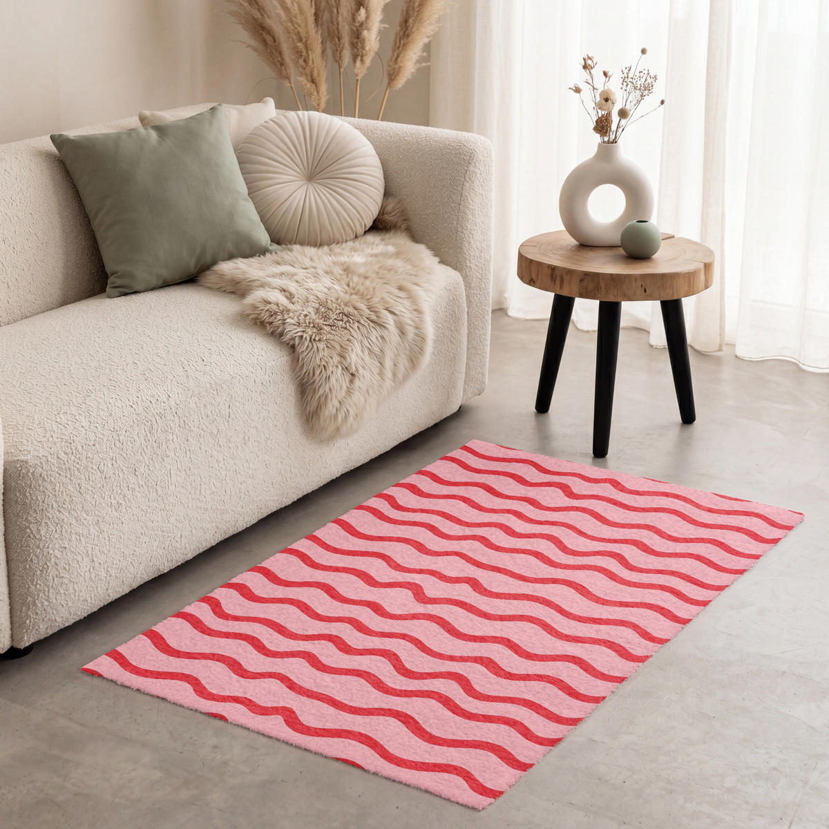 KOBERCE - Hravé - vzor - červená - 80x120 cm - červená, textil/plast (80/0.4cm) - OnlyWow