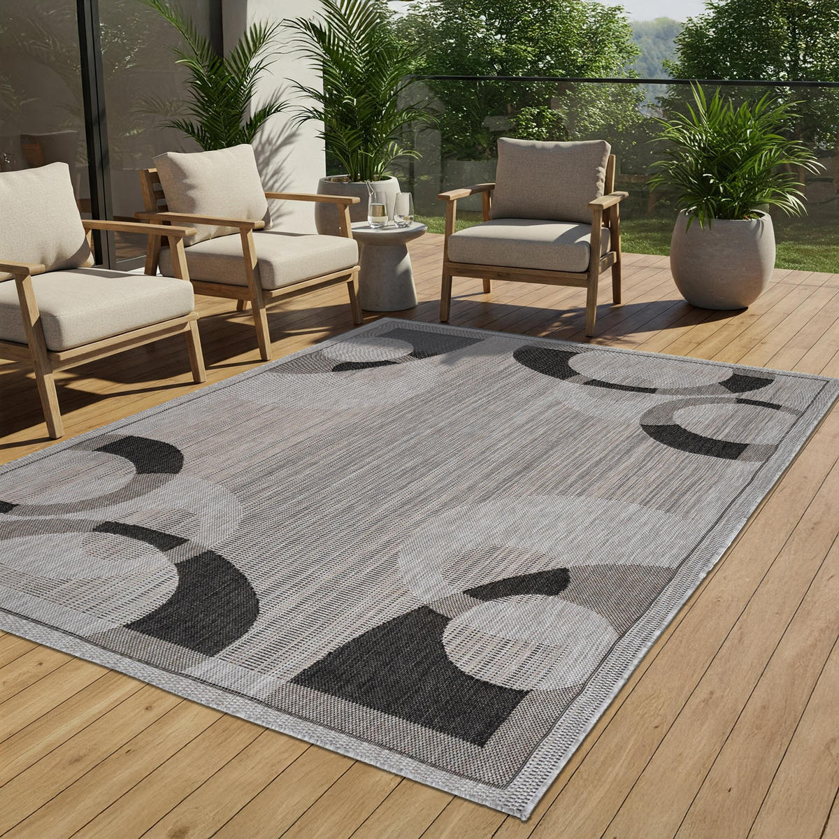 TEPPICH MELISSA Grau 60/200 cm - Grau, Kunststoff (60/200cm) - Tapiso