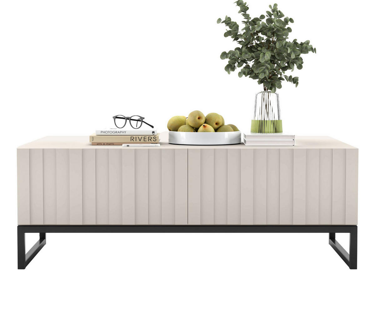 COUCHTISCH Elpis Kaschmir matt Glamour 110 cm - Kaschmir, Holzwerkstoff (54/110/39cm) - Meble Lindner