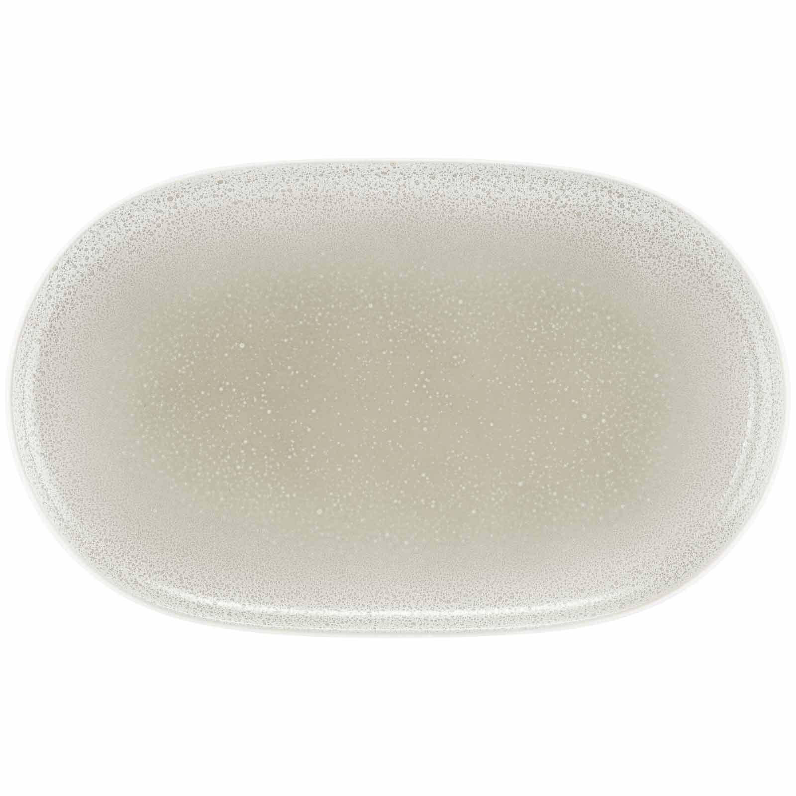 SERVIERPLATTE Sento Home Aura cream 38 x 24 cm - Creme, Keramik (24.5/2.7/38.4cm) - Seltmann Weiden