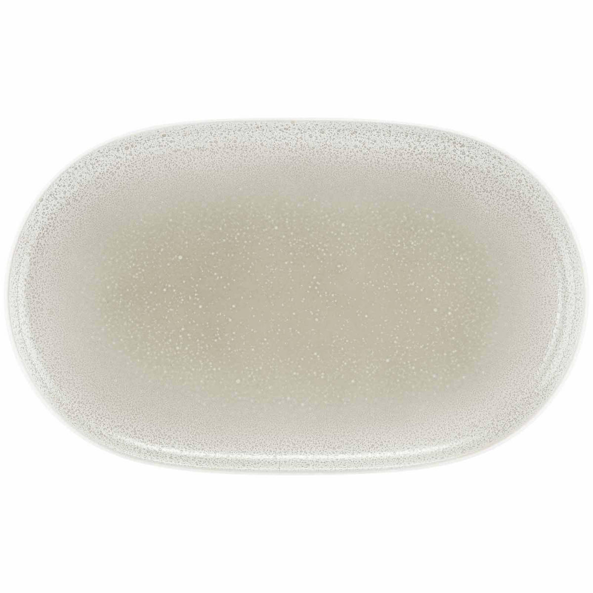 SERVIERPLATTE Sento Home Aura cream 38 x 24 cm - Creme, Keramik (24.5/2.7/38.4cm) - Seltmann Weiden