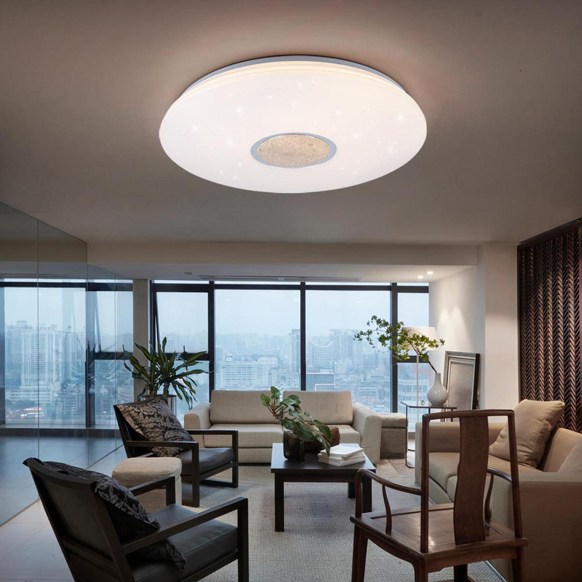 LED DECKENLEUCHTE Albury Weiß Kunststoff - Weiß, Kunststoff (59/59/9cm) - Nowa