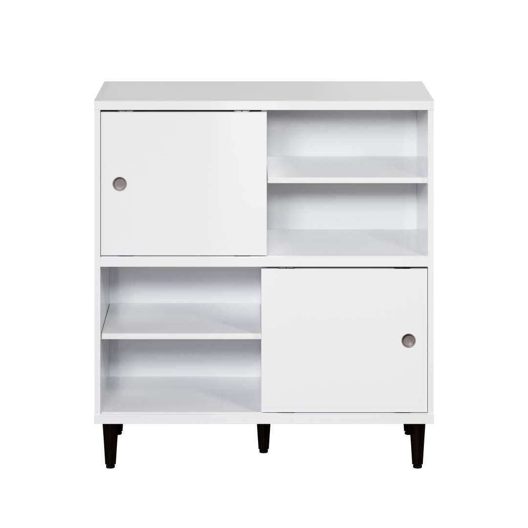REGAL weiß - Weiß, Holzwerkstoff (90/99/38cm) - ebuy24