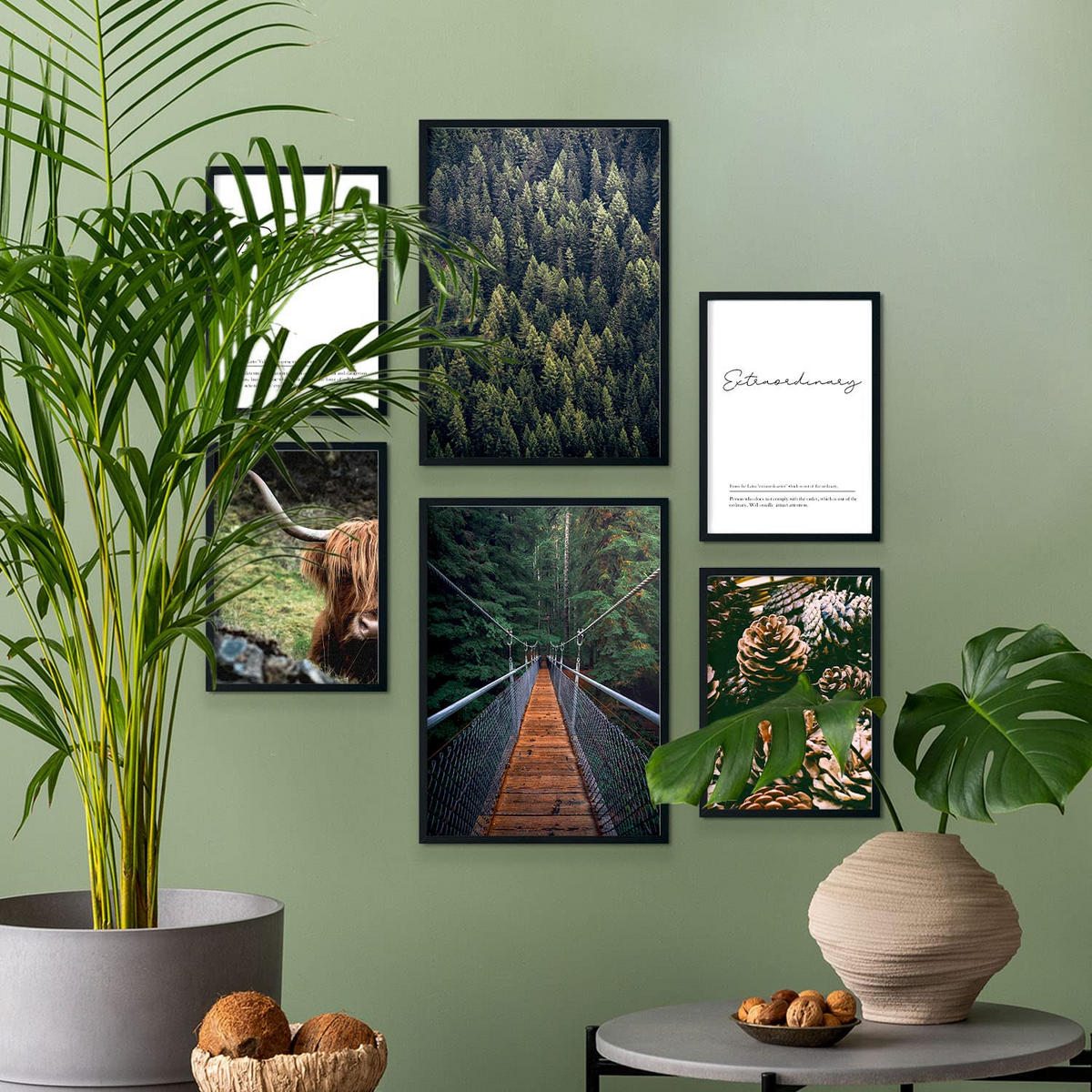 POSTER Set Mit 6 Usa Winter Wandbild A3 & A4 Rahmenlos - Klar, Papier (29/3cm) - Nacnic