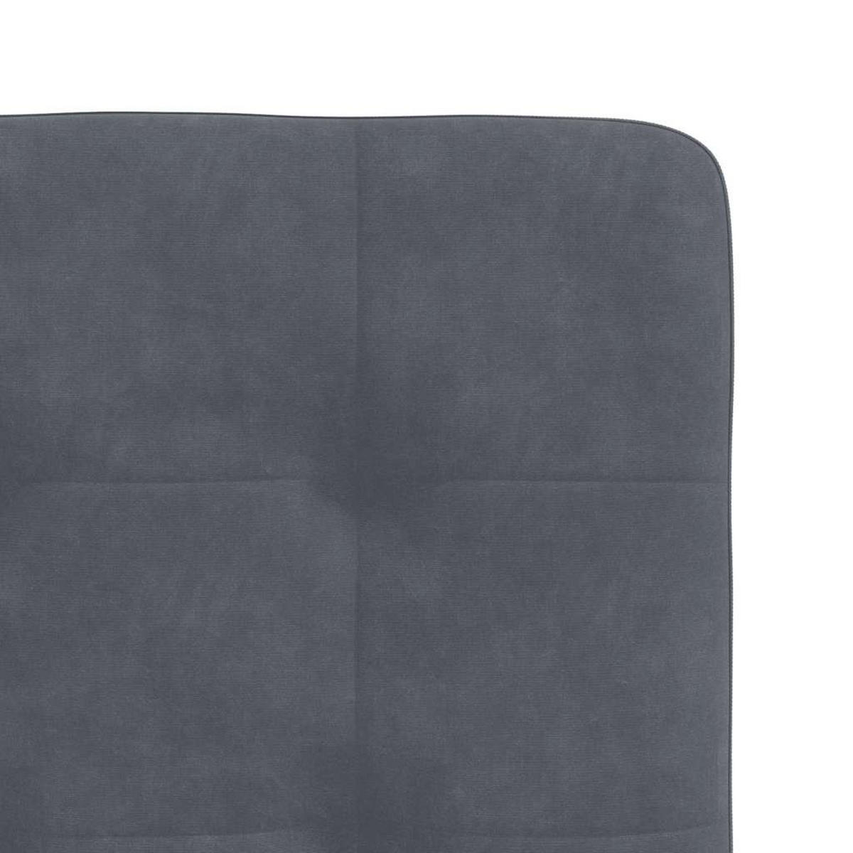 ESSZIMMERSTÜHLE 2 Stk. Dunkelgrau Samt 45*54*83cm - Dunkelgrau, Metall (45/83/54cm) - ZMH