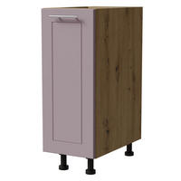 UNTERSCHRANK Bari D1D/30 Eiche Artisan / RAL 4009 pastellviolett 30 / 50 / 82cm - Violett/Eiche Artisan, Holz/Holzwerkstoff (30/82/50cm) - Feldmann-Wohnen